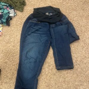 Straight leg maternity jeans